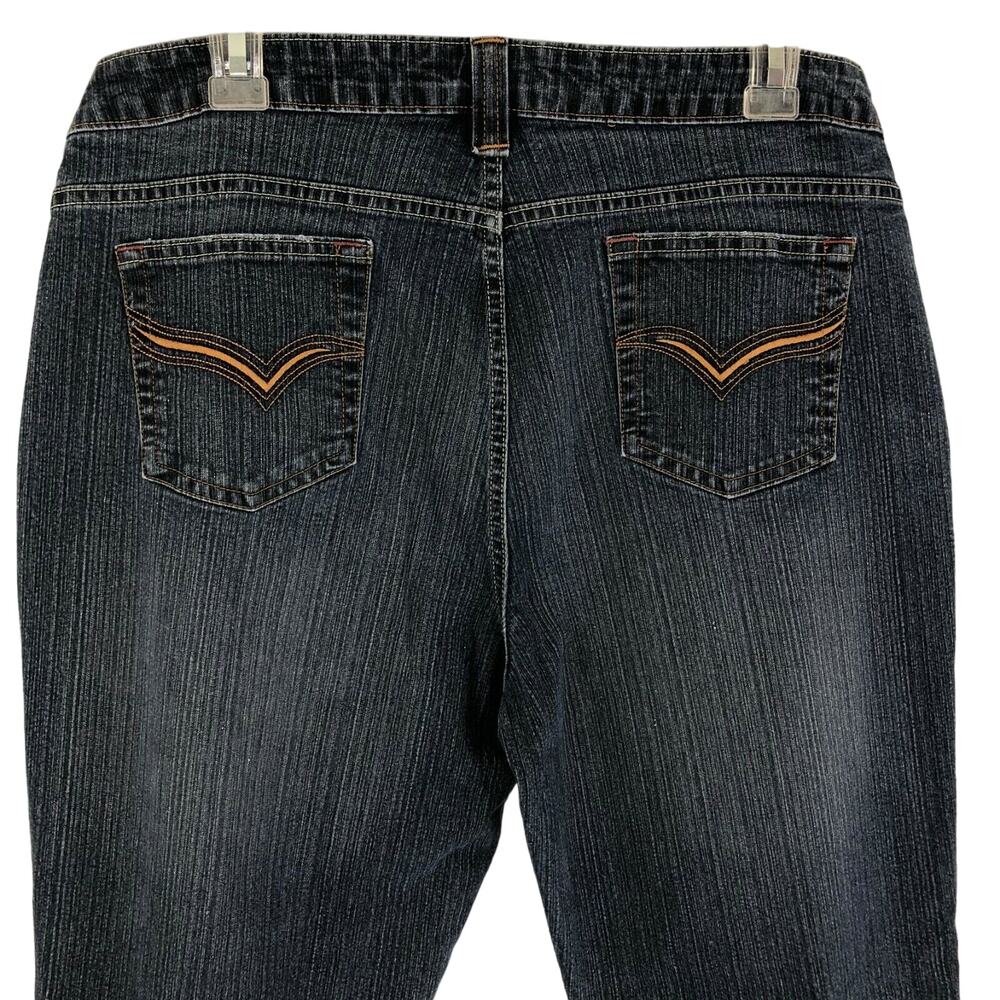 Riders Copper Stretch Jeans Straight Leg Distressed Women's Size 15 16
